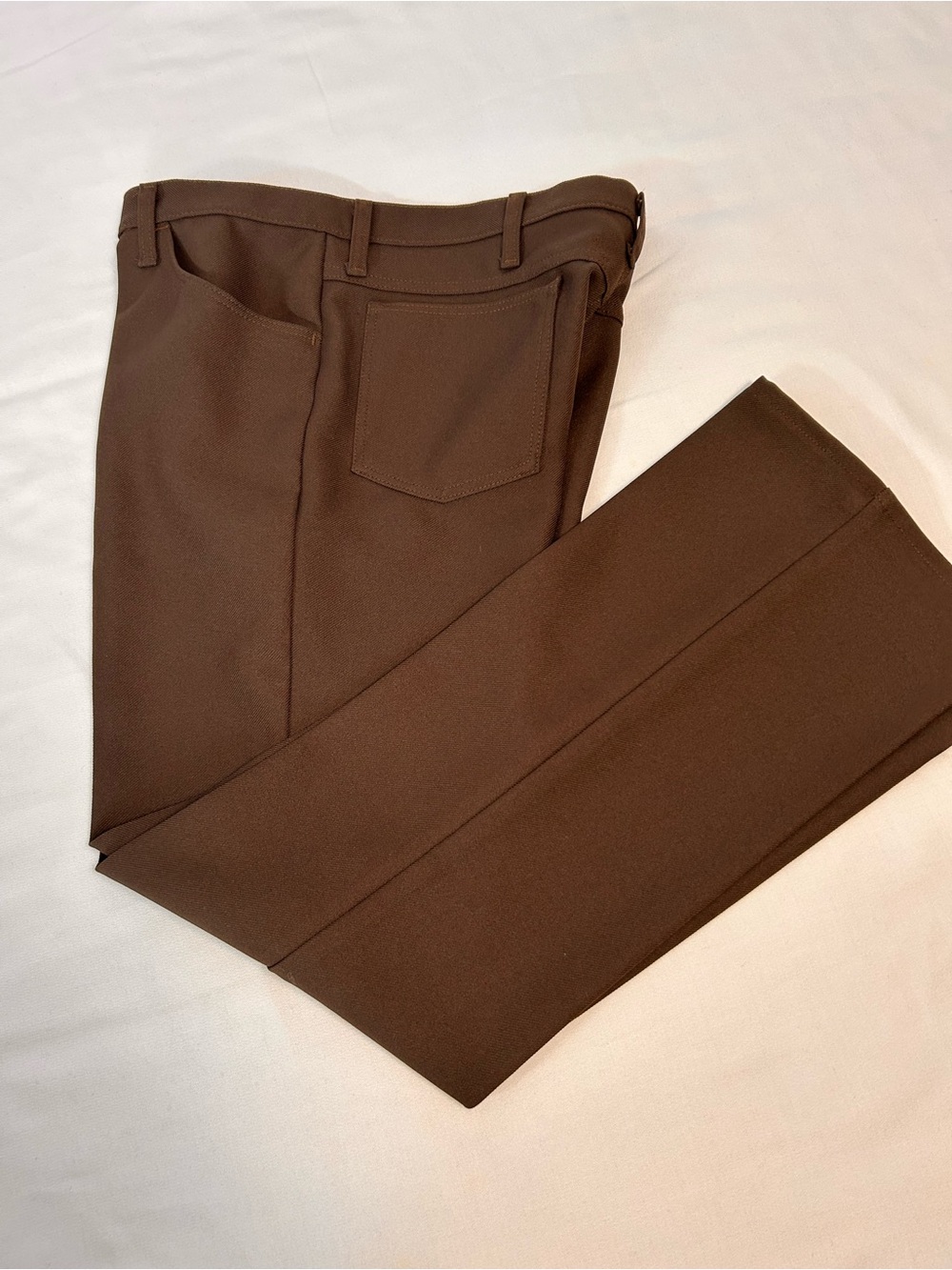 Wrangler Wrancher Dress Jeans Chocolate Brown Bootcut Western Pants 36x30 Retro